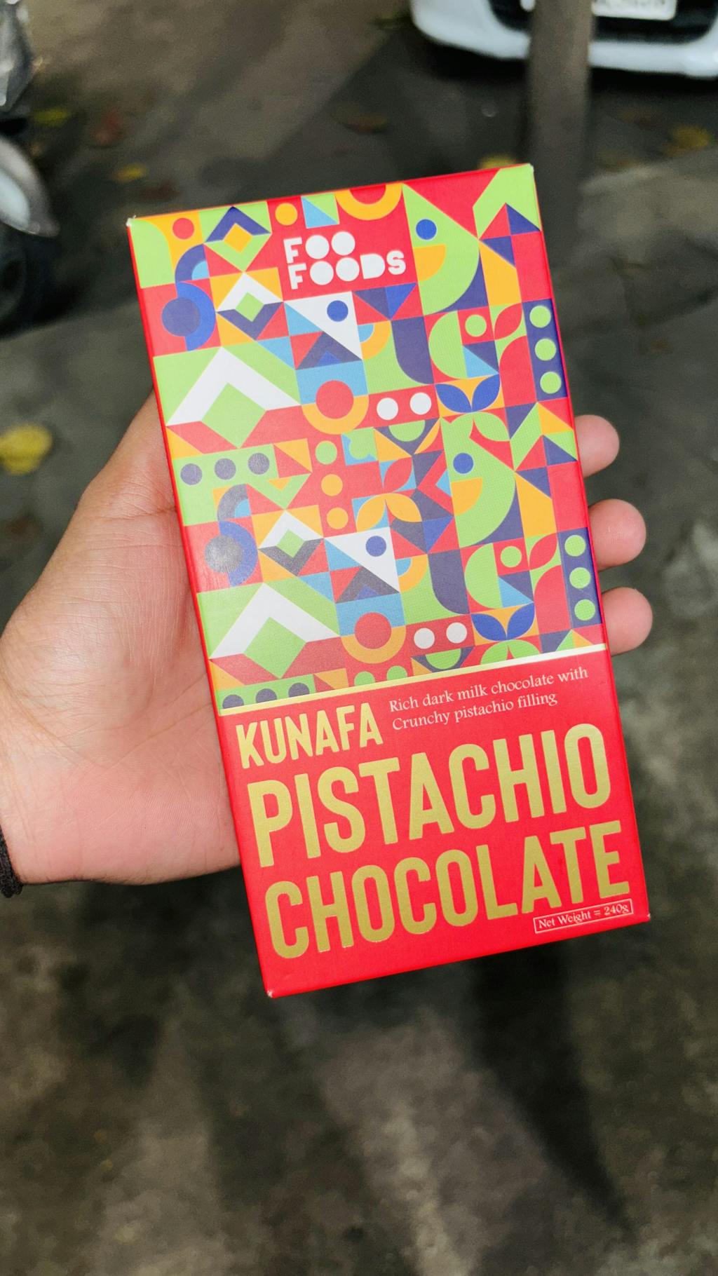 Dubai Viral Kunafa Chocolate- 2x 240g Kunafa Pistachio Chocolate - Treat Box | Premium Giftable Pack