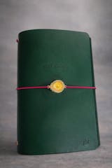 Refillable trifold leather journal cover - Inserts sold seperately