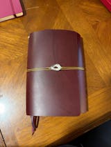 Natural trifold leather journal cover - Inserts sold seperately