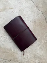 Natural trifold leather journal cover - Inserts sold seperately