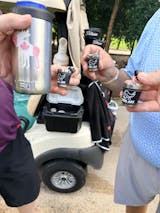 Magnetic Birdie Juice Cup – Clip-On Stainless Steel Shot Glass for Golfers