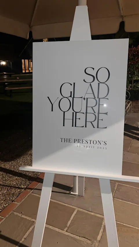 Welcome Sign - Briolette