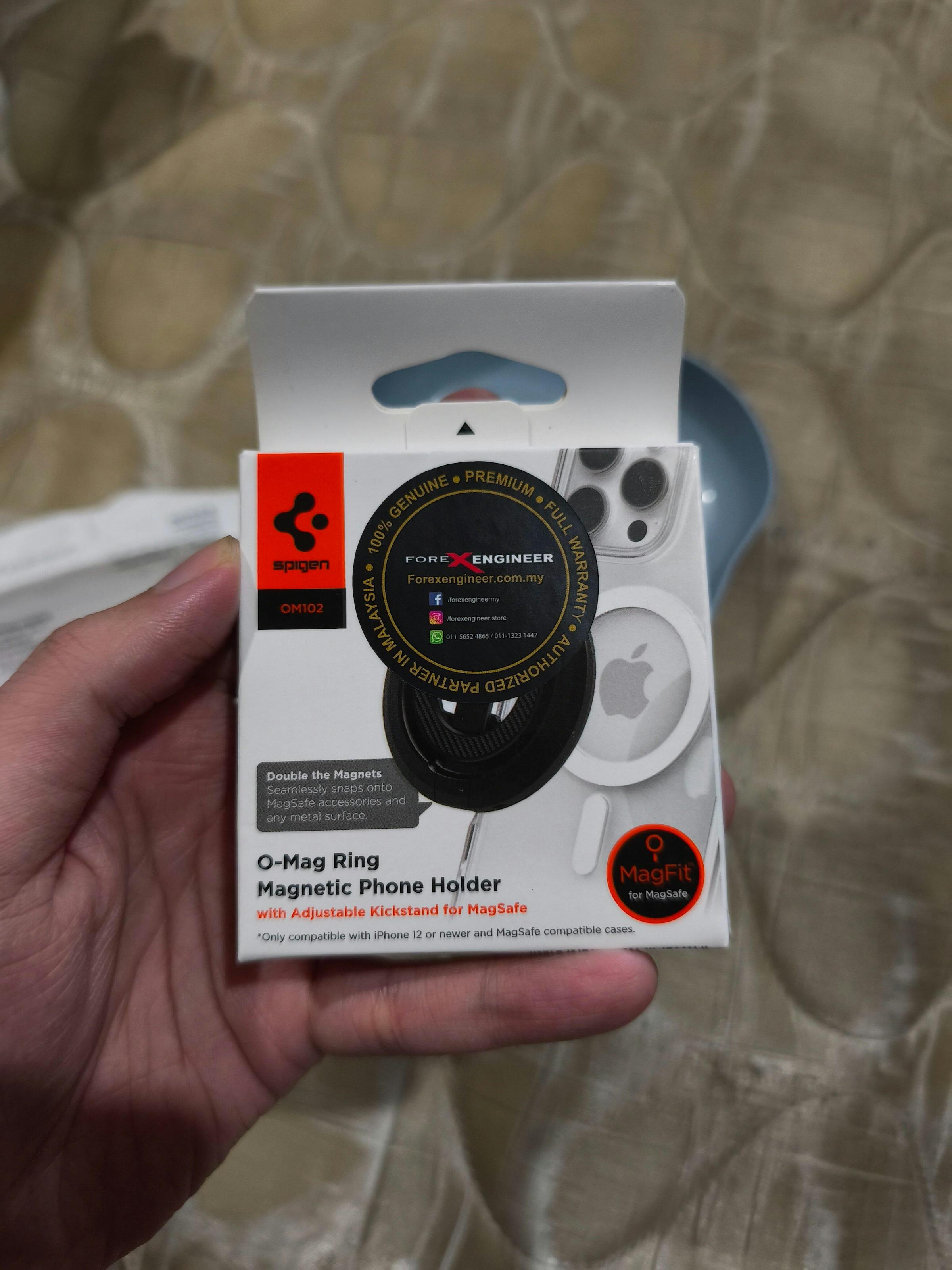 Spigen O-Mag Phone Holder Magnetic ( MagFit ) with Adjustable Stand OM102.