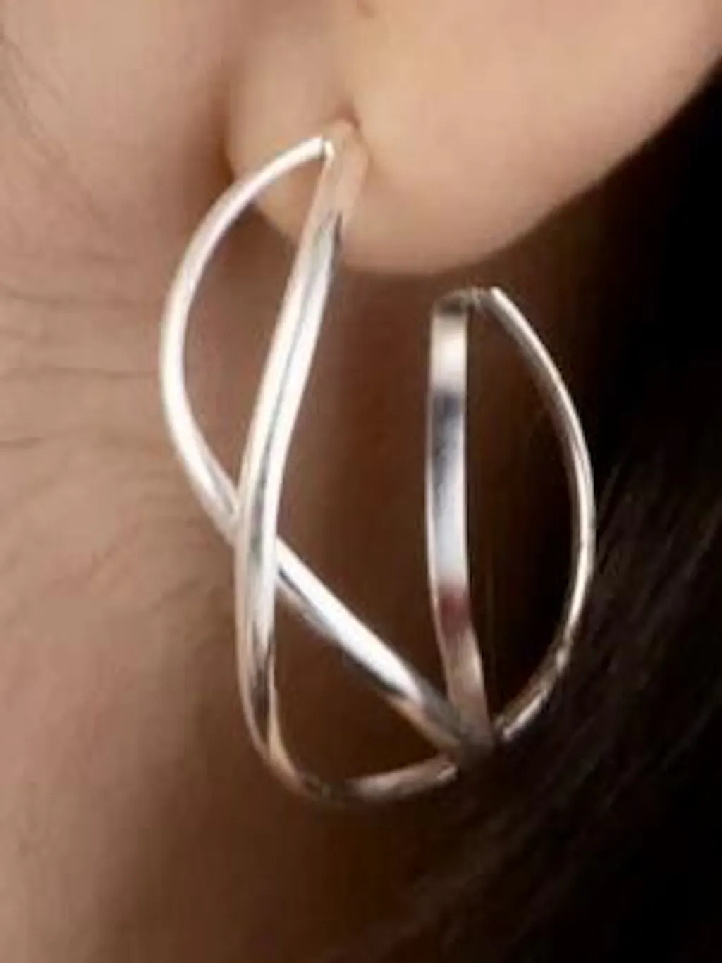 Sterling Silver Loose Wave Hoop Earrings – Forgotten Tribes