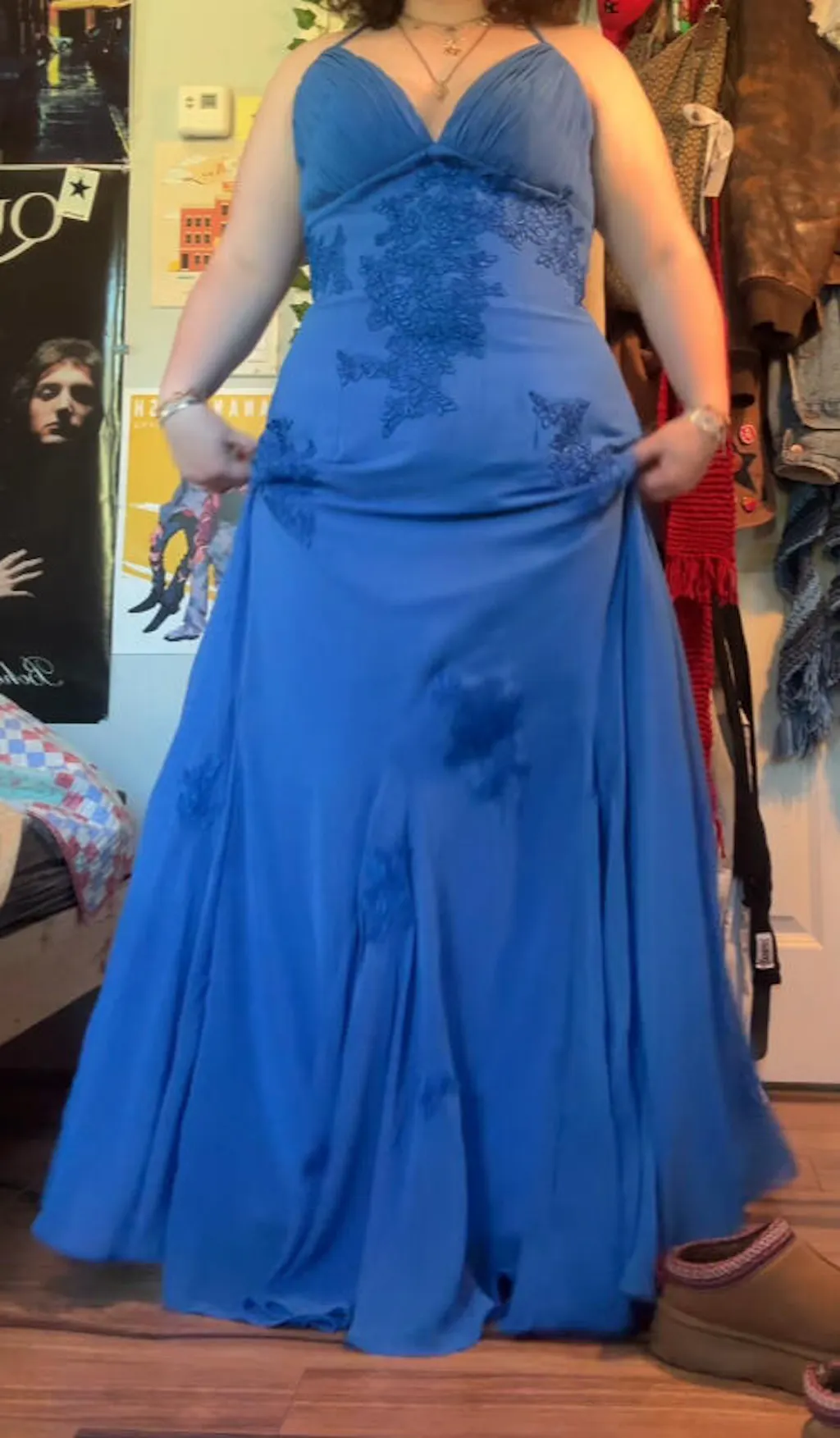 Blue Long Prom Dress, Elegant Evening Party Dress main image 1