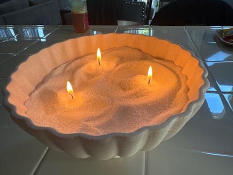 Foton Pearled Candle - Scented White