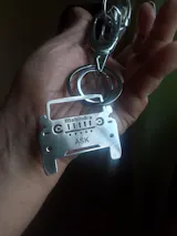 Custom Personalised Car Keychain with Name & Number