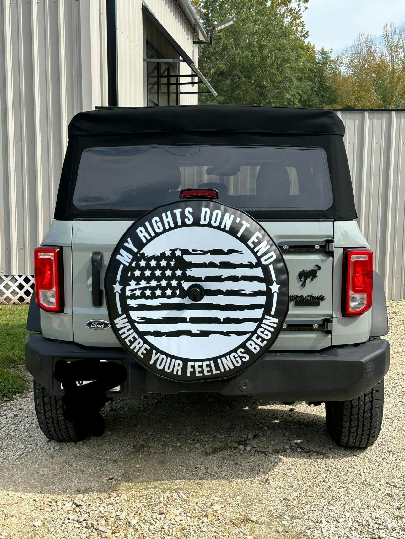 Custom Tire Cover Four Wheel Covers