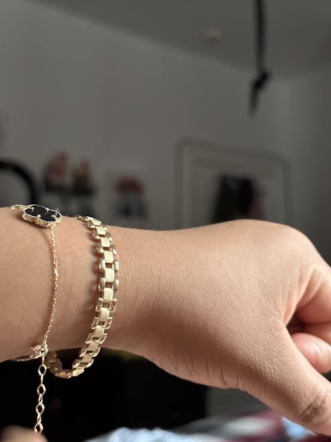 10k Solid Gold Yellow Jubilee Oyster "ROLEX" Style Brracelet 7-8 inch 6-12mm (SEMI-HOLLOW STYLE)