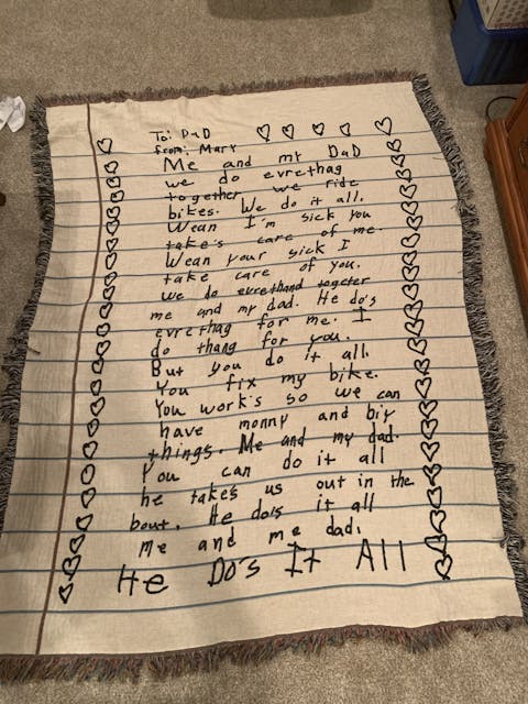 Love Letter Blanket: Handwriting