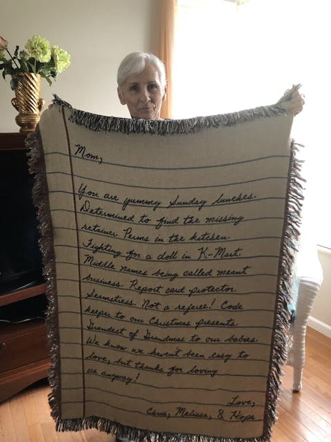 Love Letter Blanket: Handwriting