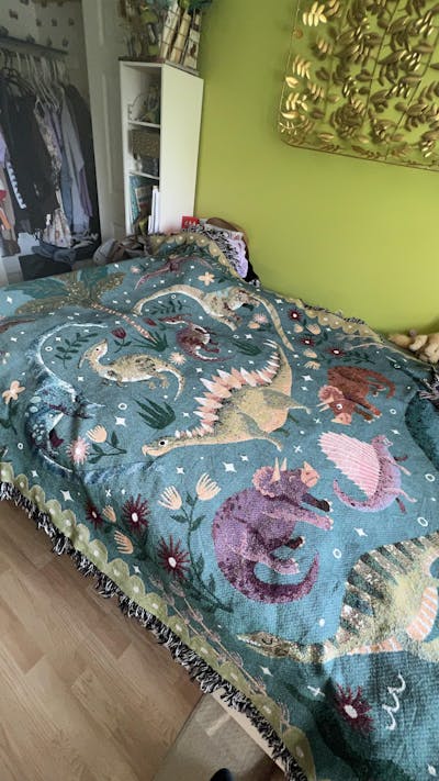 Dinosaur Throw Blanket
