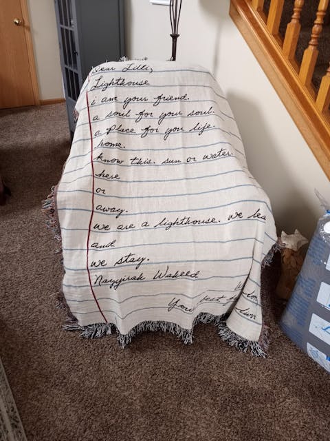 Love Letter Blanket: Handwriting