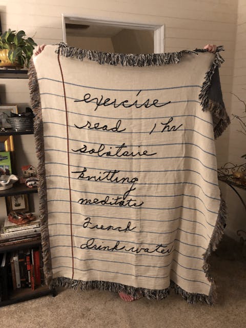 Love Letter Blanket: Handwriting