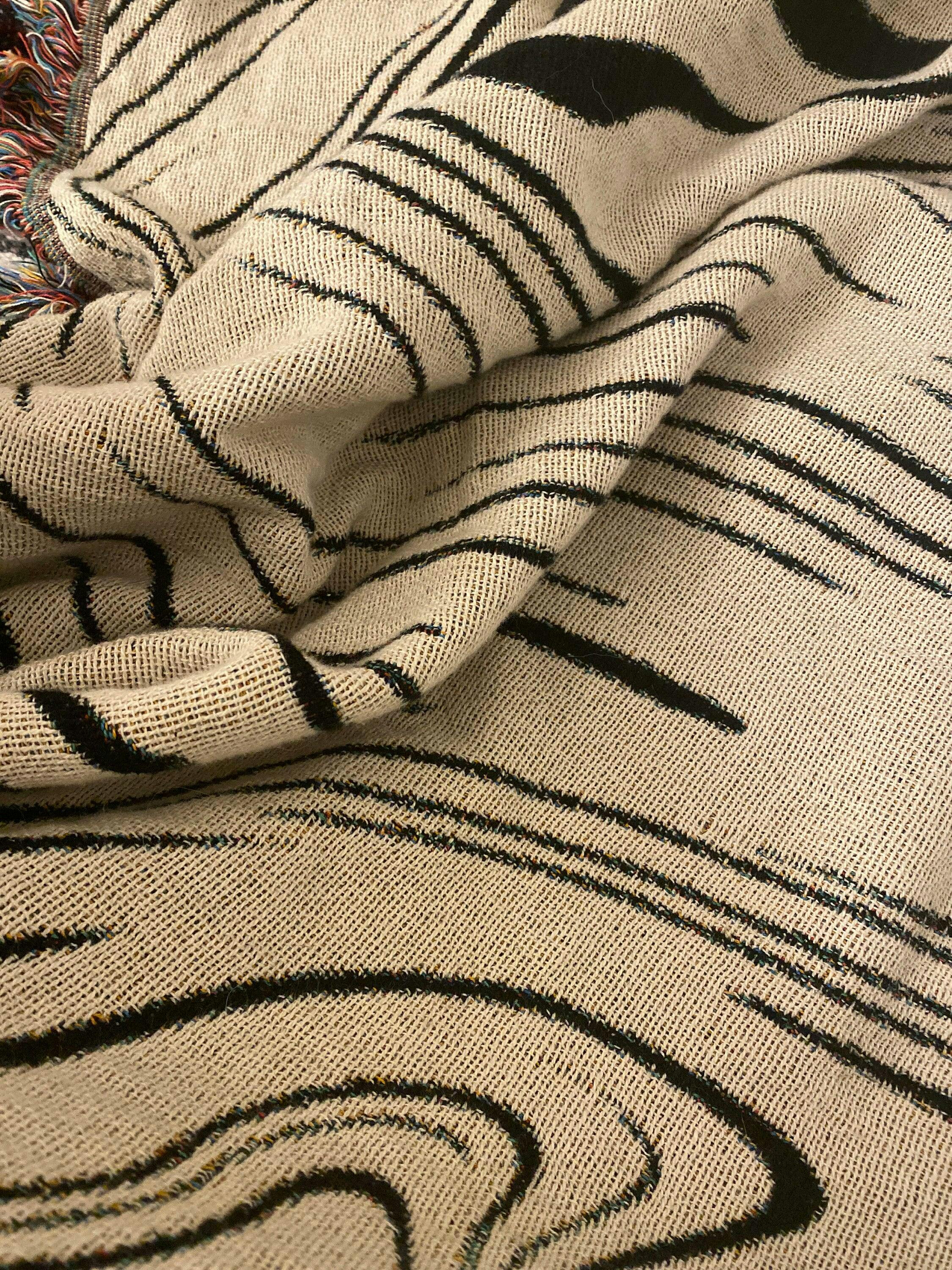 Marble Woven Throw Blanket - Frankie Print Co