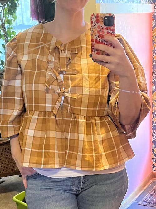 Arcade Cotton Plaid Woven in Acorn