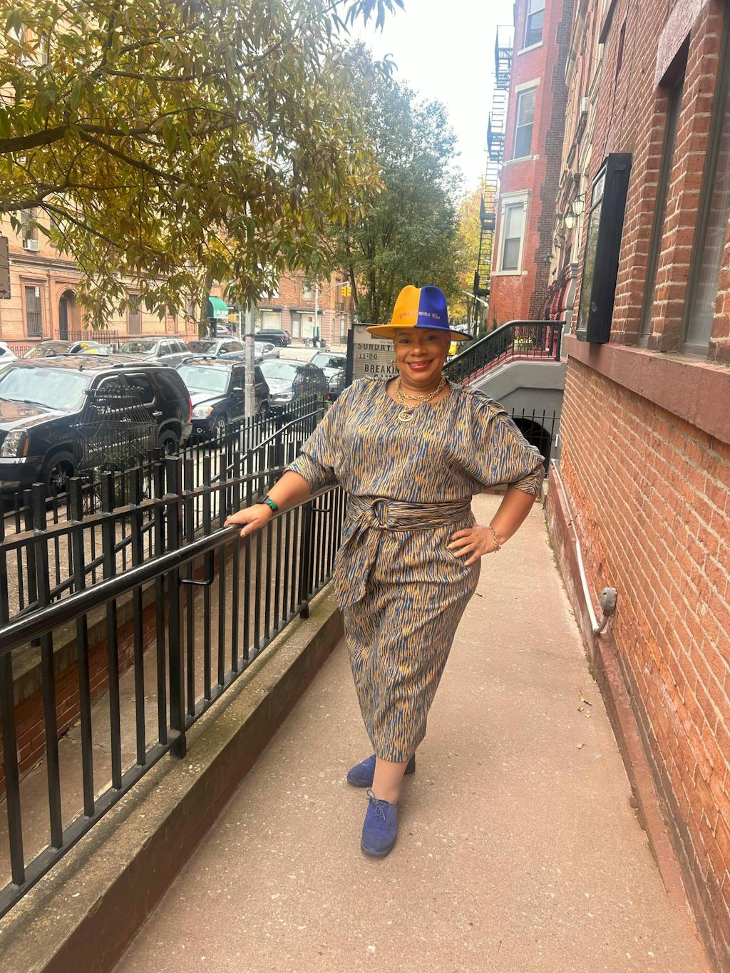 Bark Sweater Knit in Mustard & Ocean