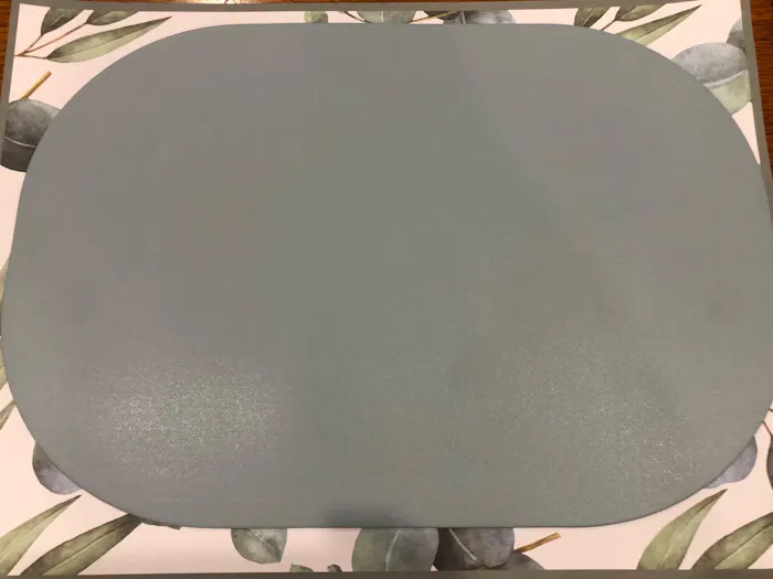 Lorient placemat in blue on a set table