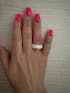 "Lavinia" Porcelain Ring With Gold