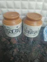 Ceramic Salt Pepper Shakers, Pack of 2, Handcrafted Kitchen Dining Set