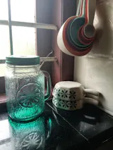 Green Ceramic Dip Bowls for Sauce and Appetizers, Pack of 2, Microwave Safe Small Serving Dishes