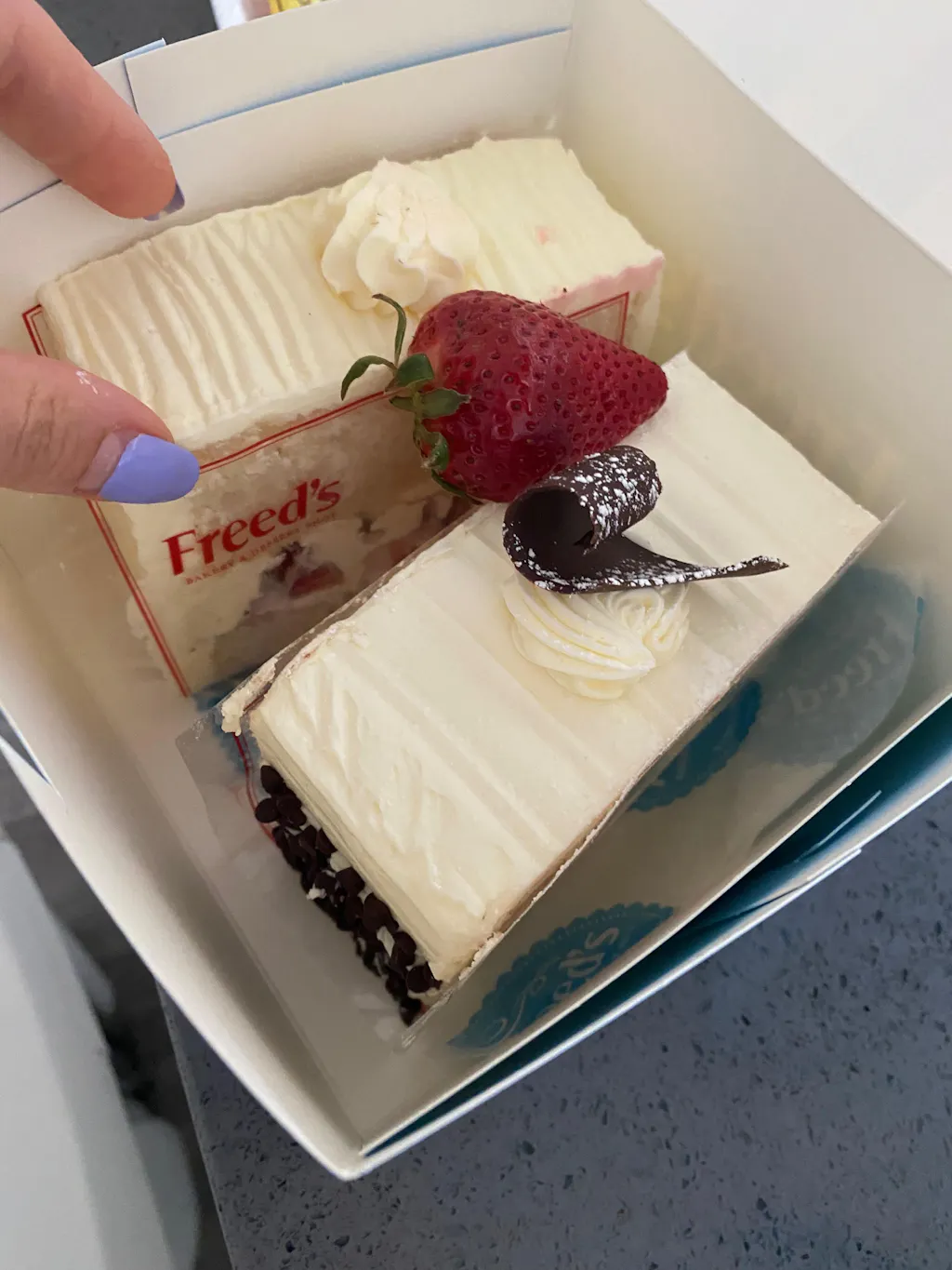 Wedding Cake Dessert Slice