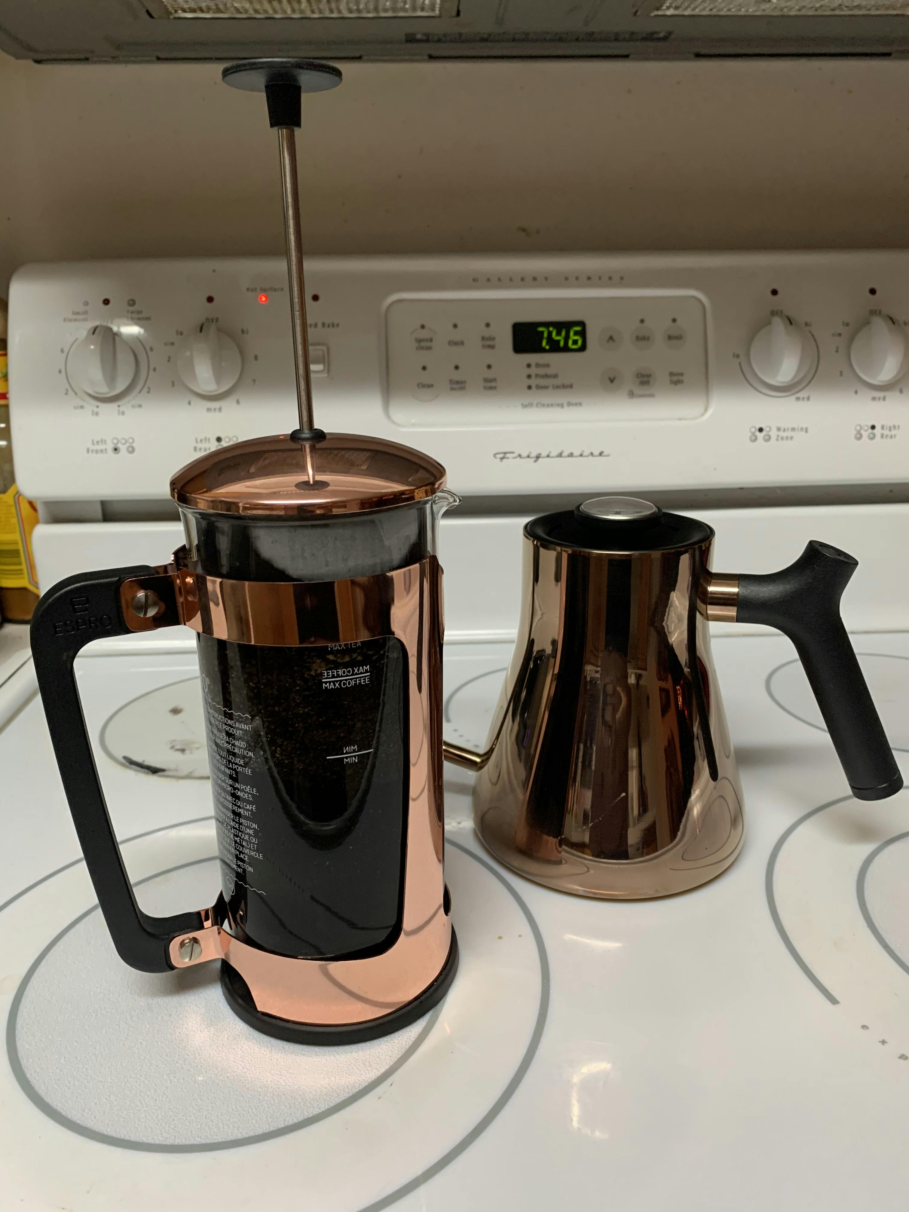 Pour-Over Coffee Gooseneck Kettle, Size: 22 oz, Black