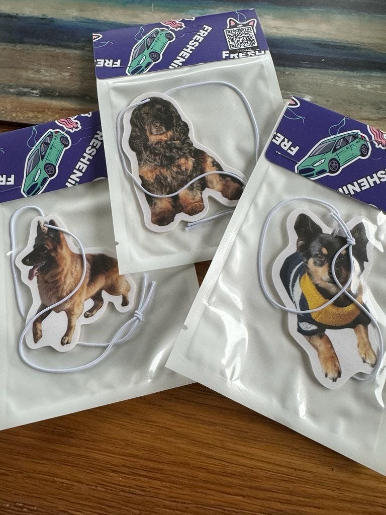 Custom Car Air Freshener With Your Puppy Photo Personalized & Unique