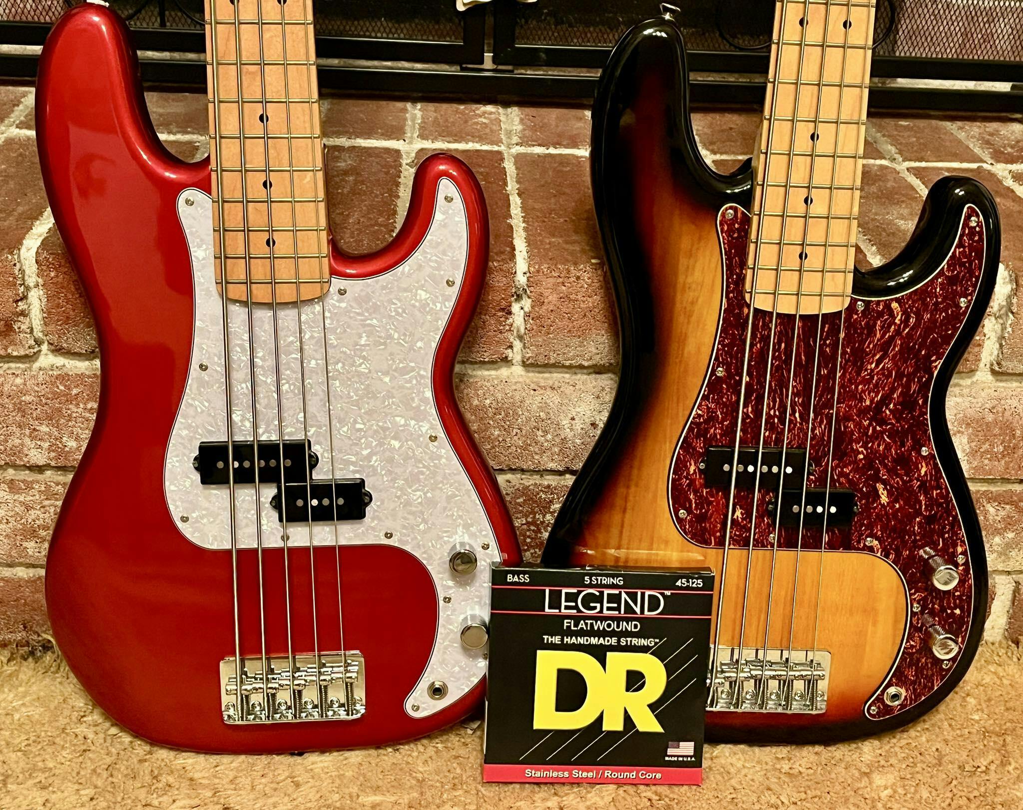 DR Legend Flatwound Bass Strings Long Scale Set - 5-String 45-125