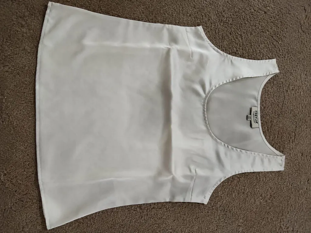 Premium Satin Champagne Tank Top