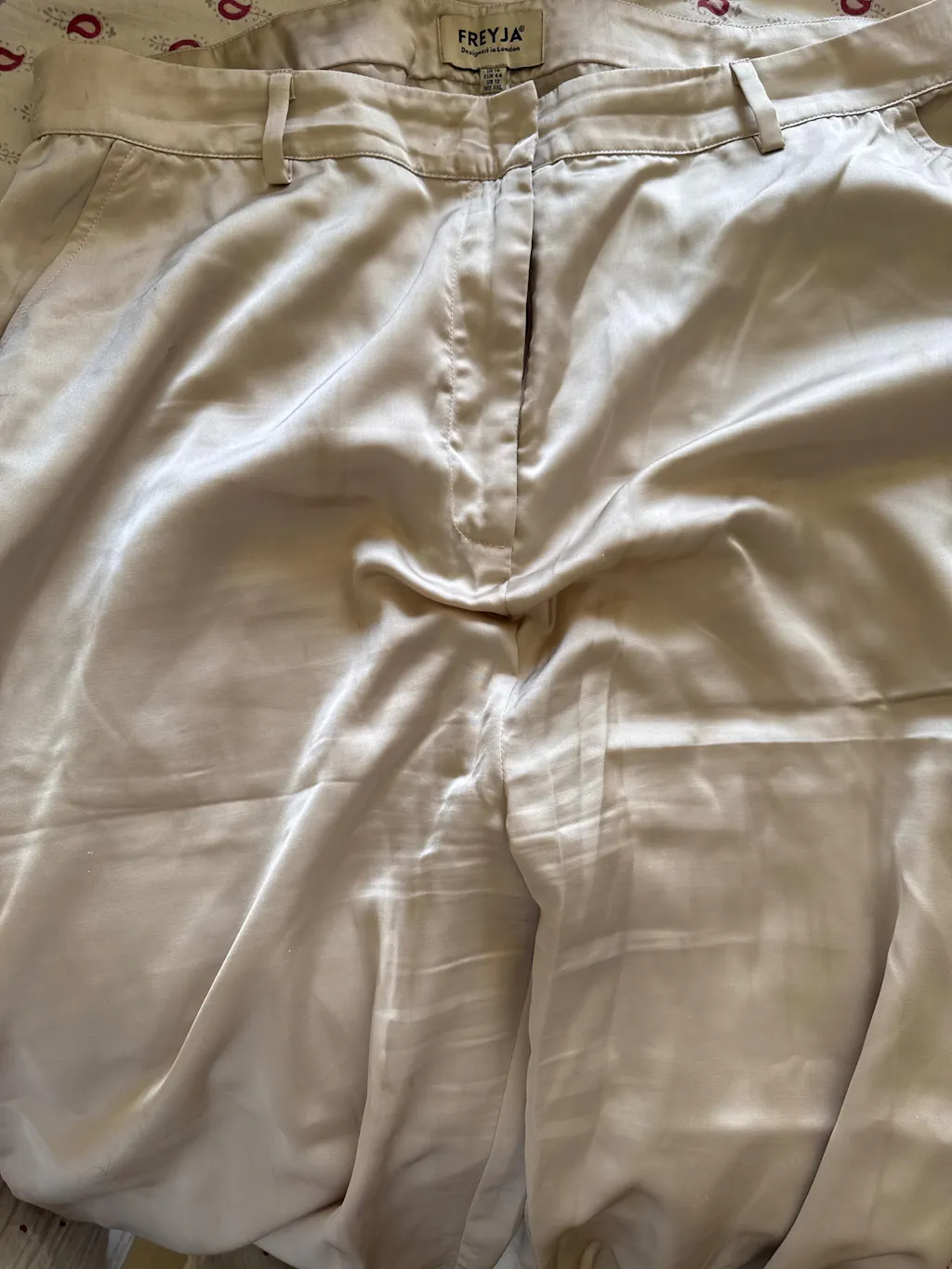 Premium Satin Champagne Trouser