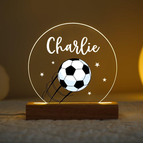Personalised LED Football Night Light