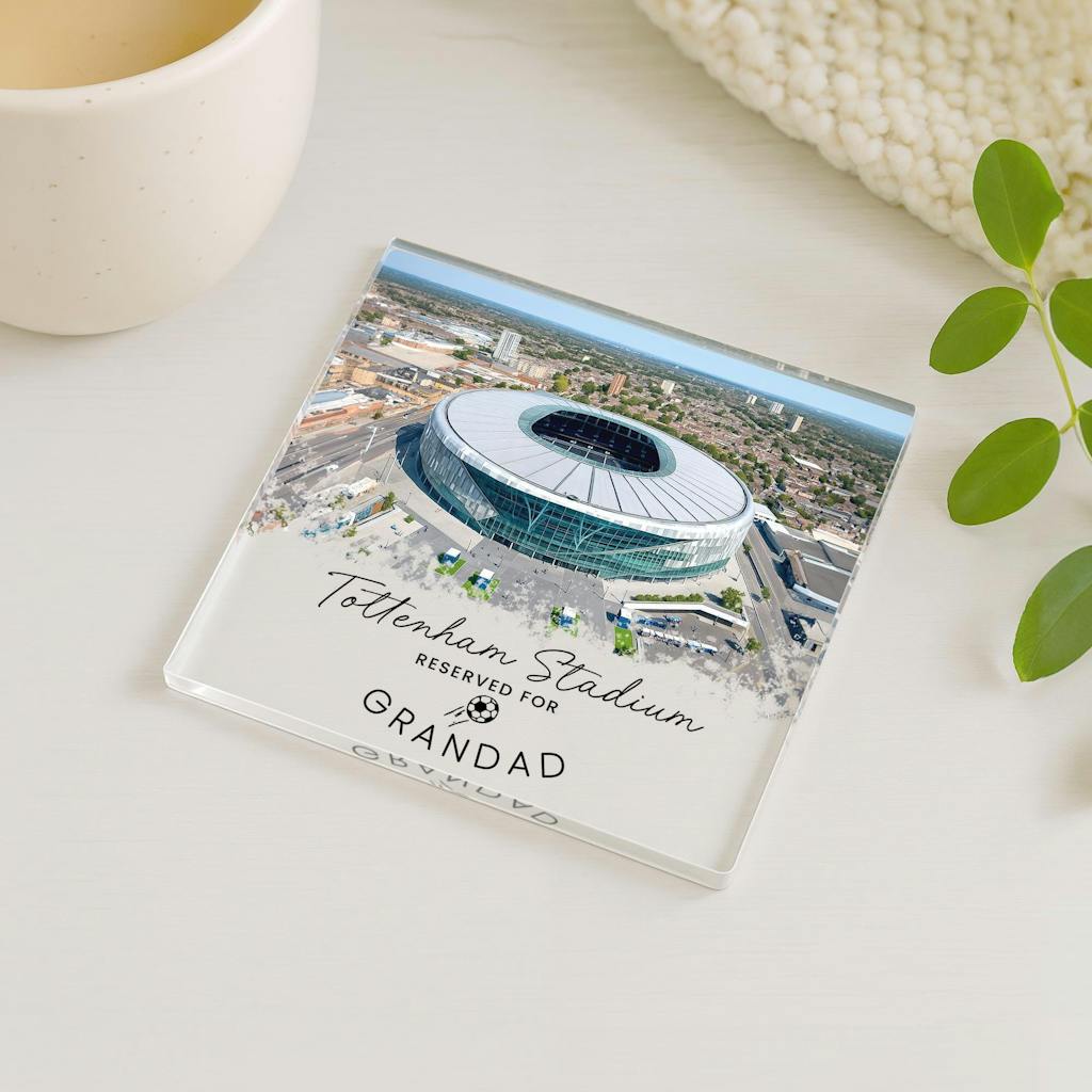 Personalised Tottenham Hotspur Stadium Football Coaster