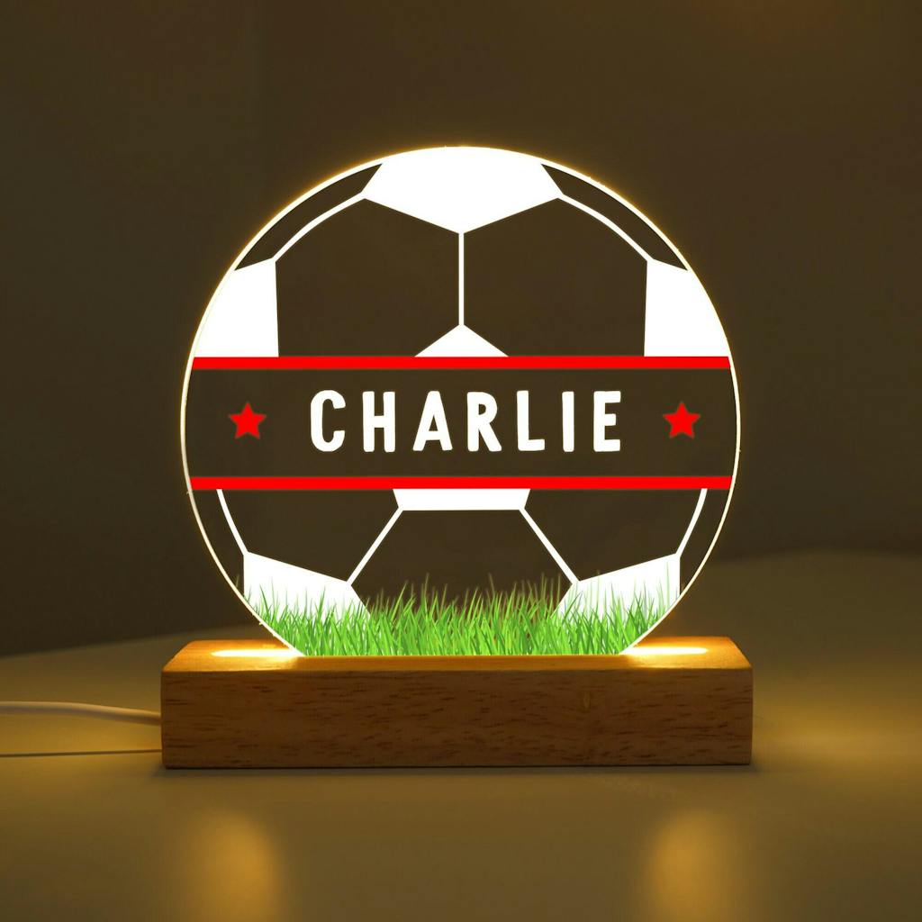 Personalised LED Football Night Light