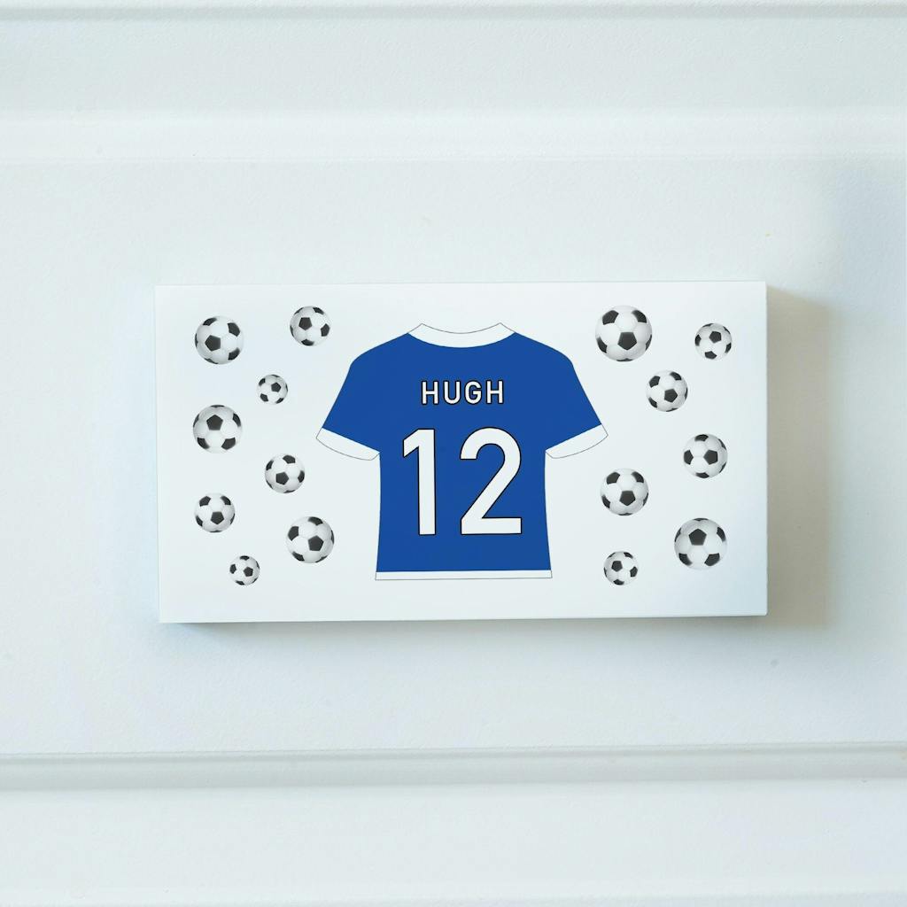 Personalised Football Shirt Door Sign