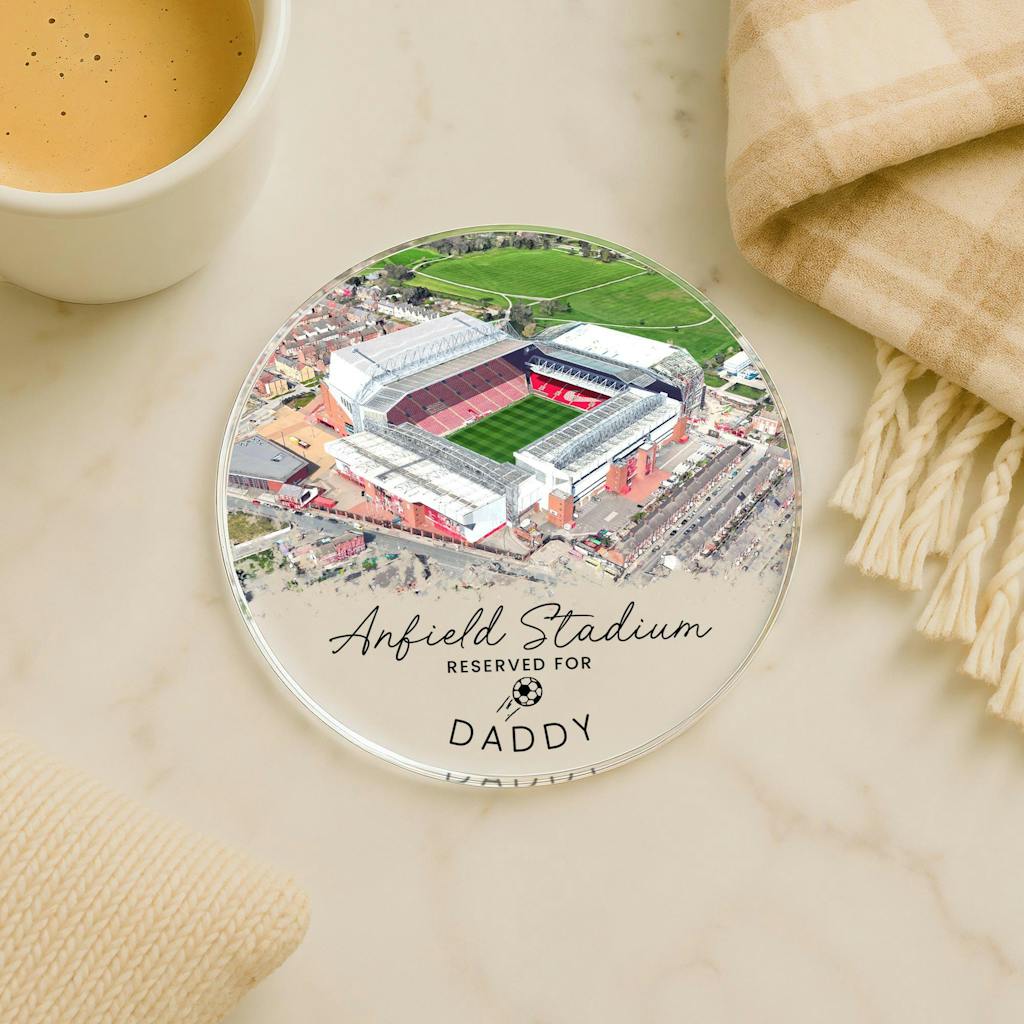 Personalised Liverpool Football Anfield Stadium Coaster