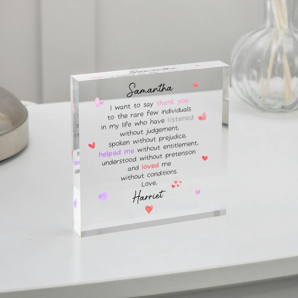 Personalised Thank You Gift Special Friend Gift