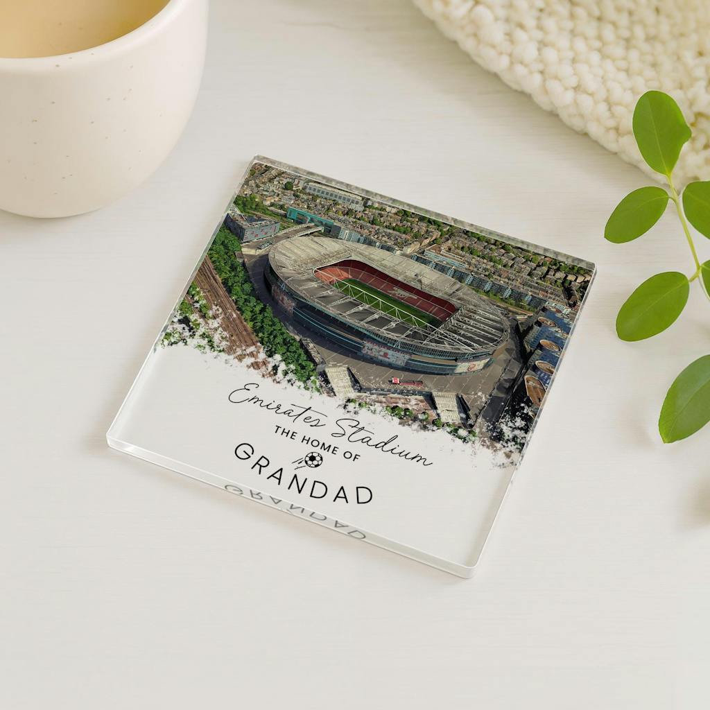 Personalised Arsenal Football Emirates Stadium Coaster