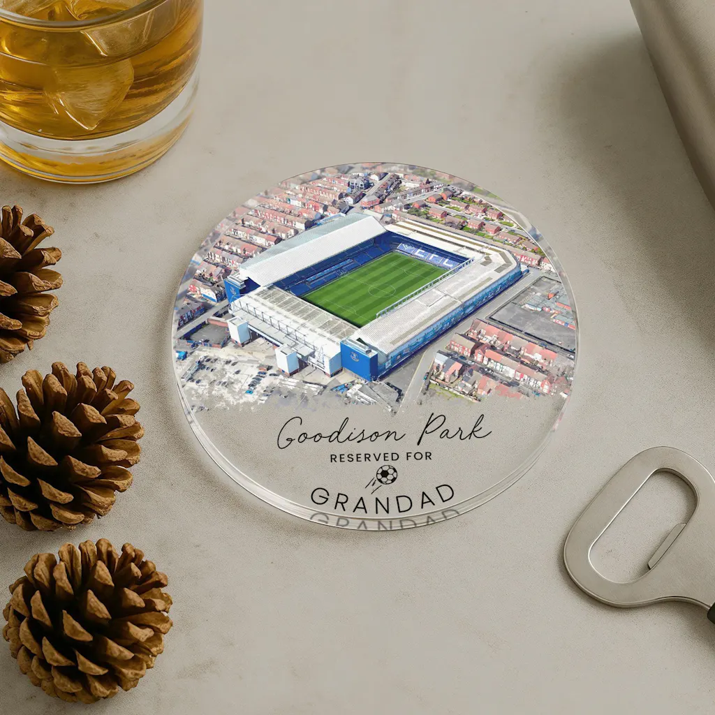 Personalised Everton Football Goodison Park Stadium Coaster