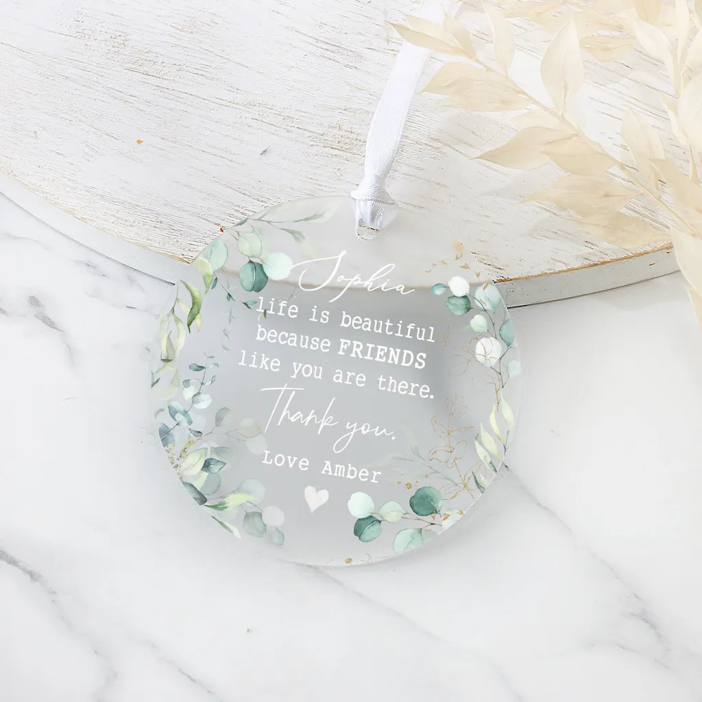Personalised Frosted Acrylic Special Friend Gift