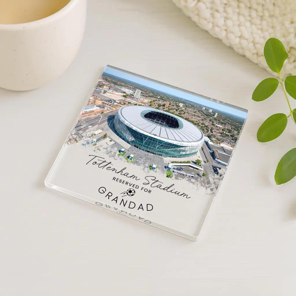 Personalised Tottenham Hotspur Stadium Football Coaster
