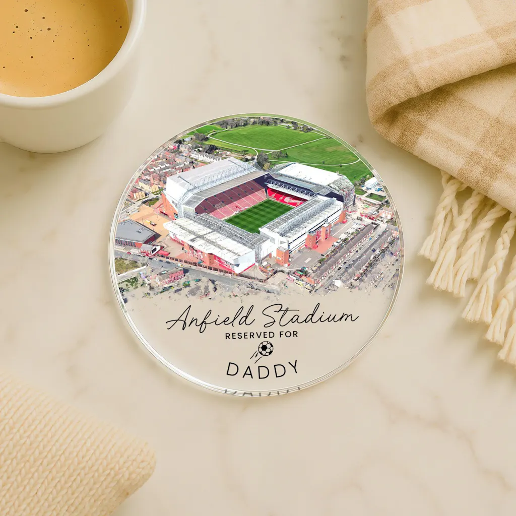 Personalised Liverpool Football Anfield Stadium Coaster