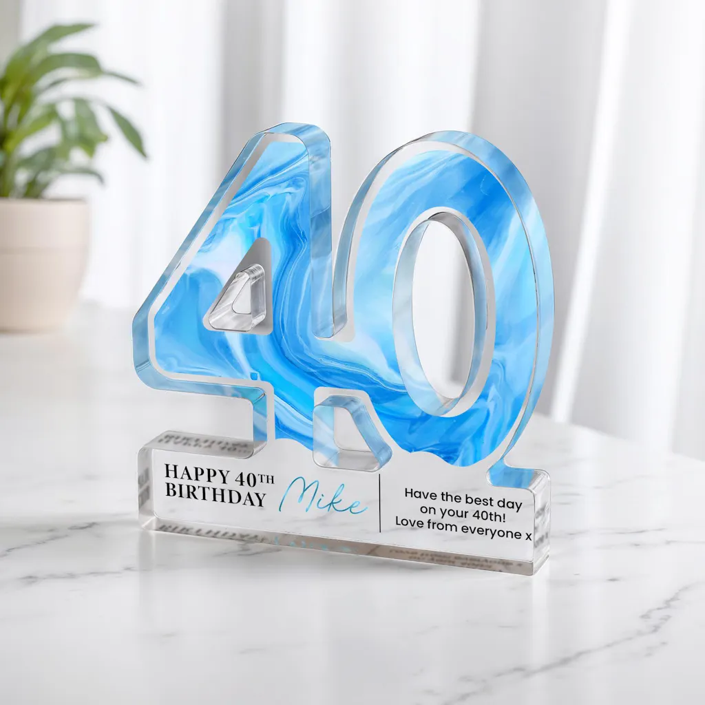 Personalised 50th Birthday Gift Keepsake Plaque for Him, Dad, Brother