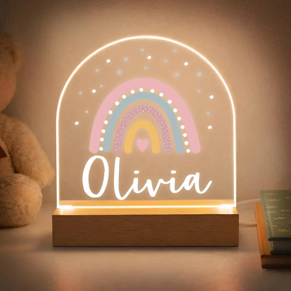 Personalised LED Rainbow Night Light