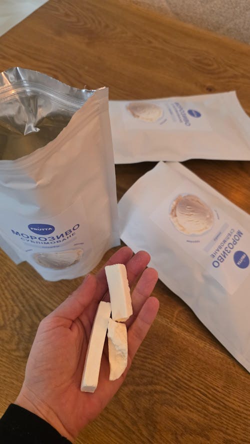 Сублімоване морозиво пломбір