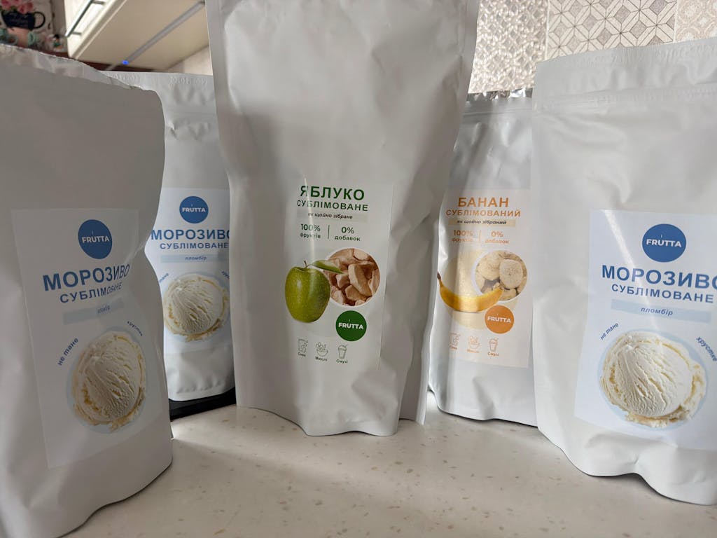 Сублімоване морозиво пломбір