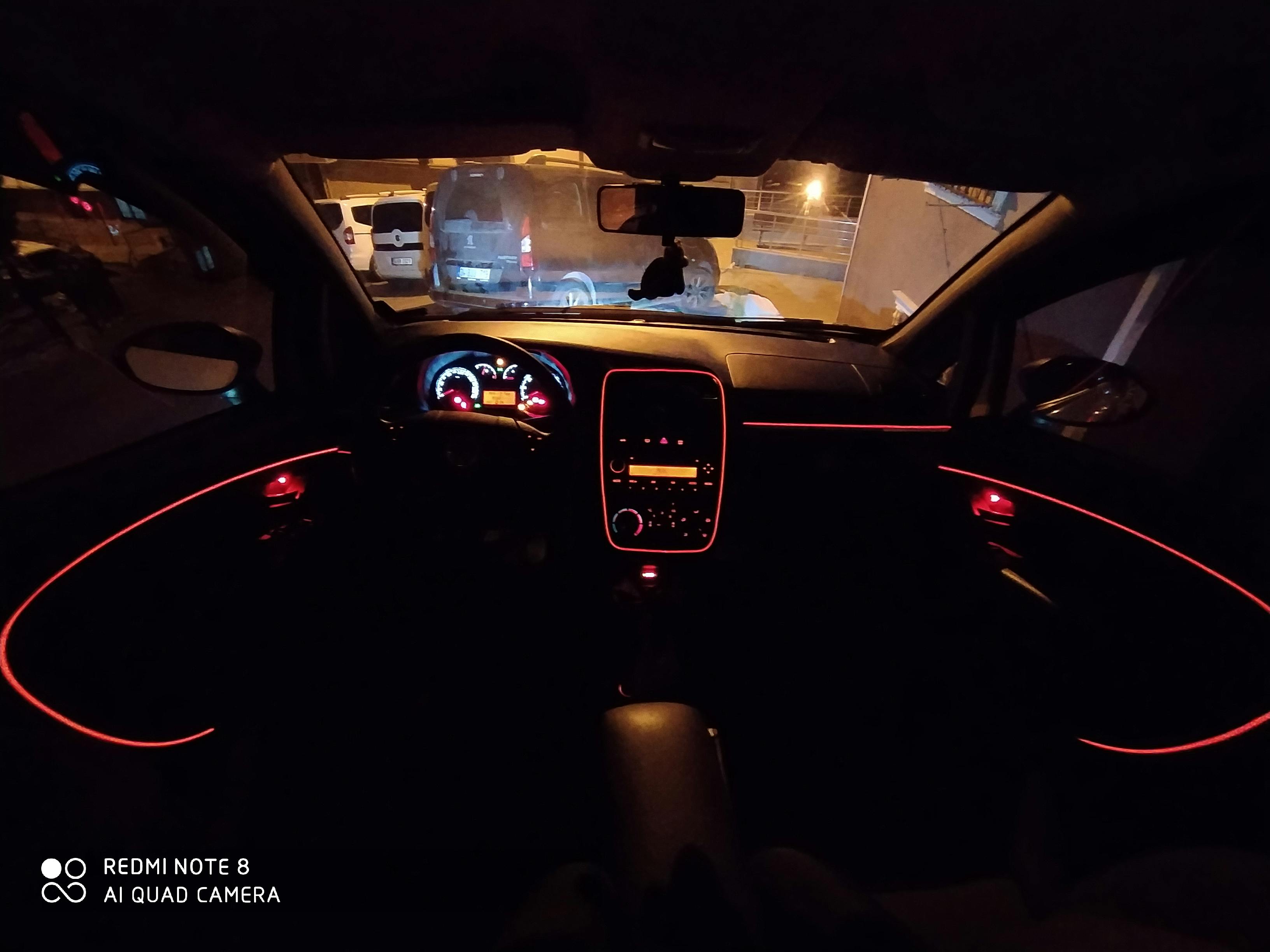 Carub Arac Ici Neon Led Serit Led Neon Kirmizi 2mt Fiyati