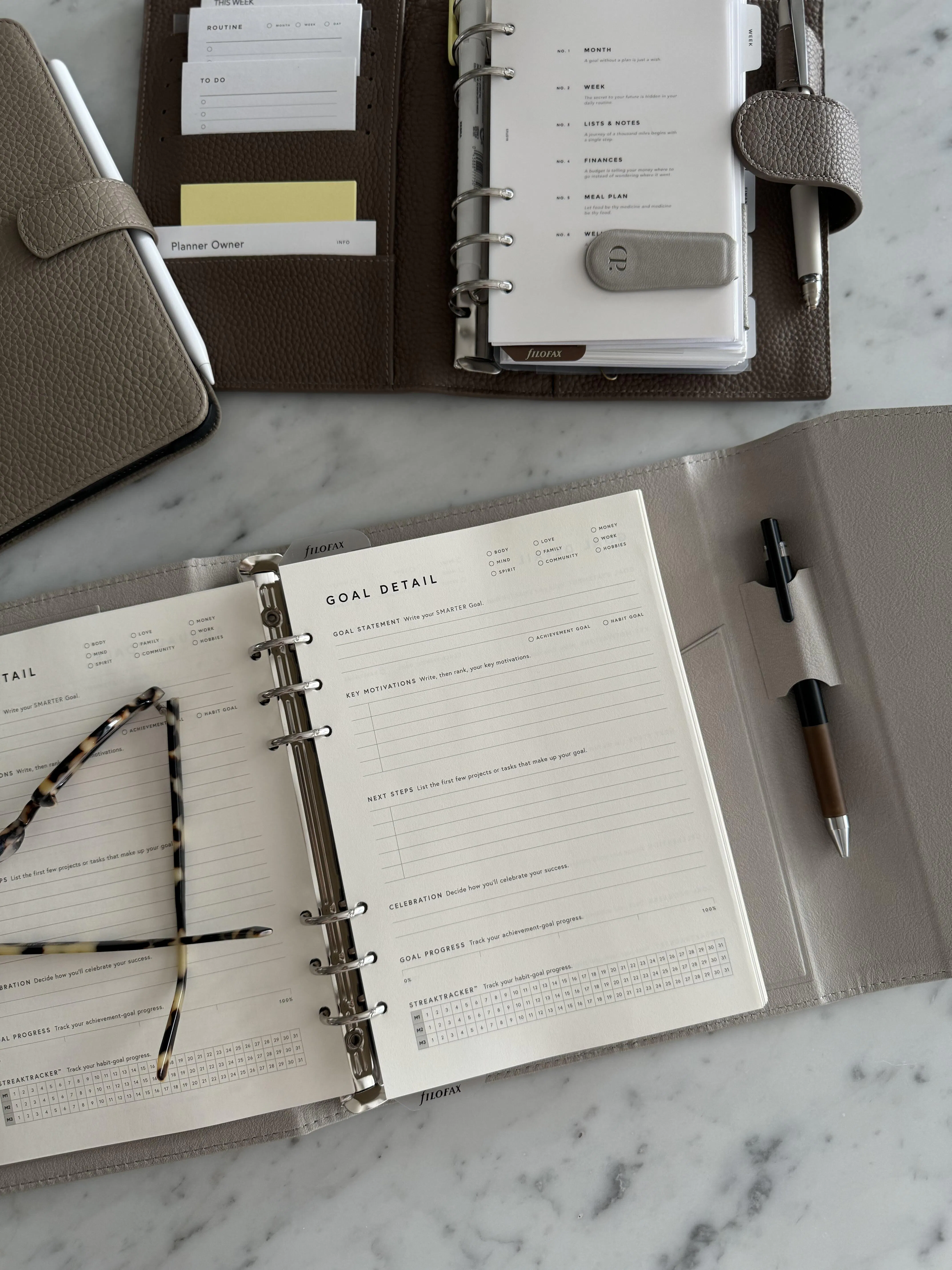 Loose Leaf Vegan Leather Binder – Full Focus