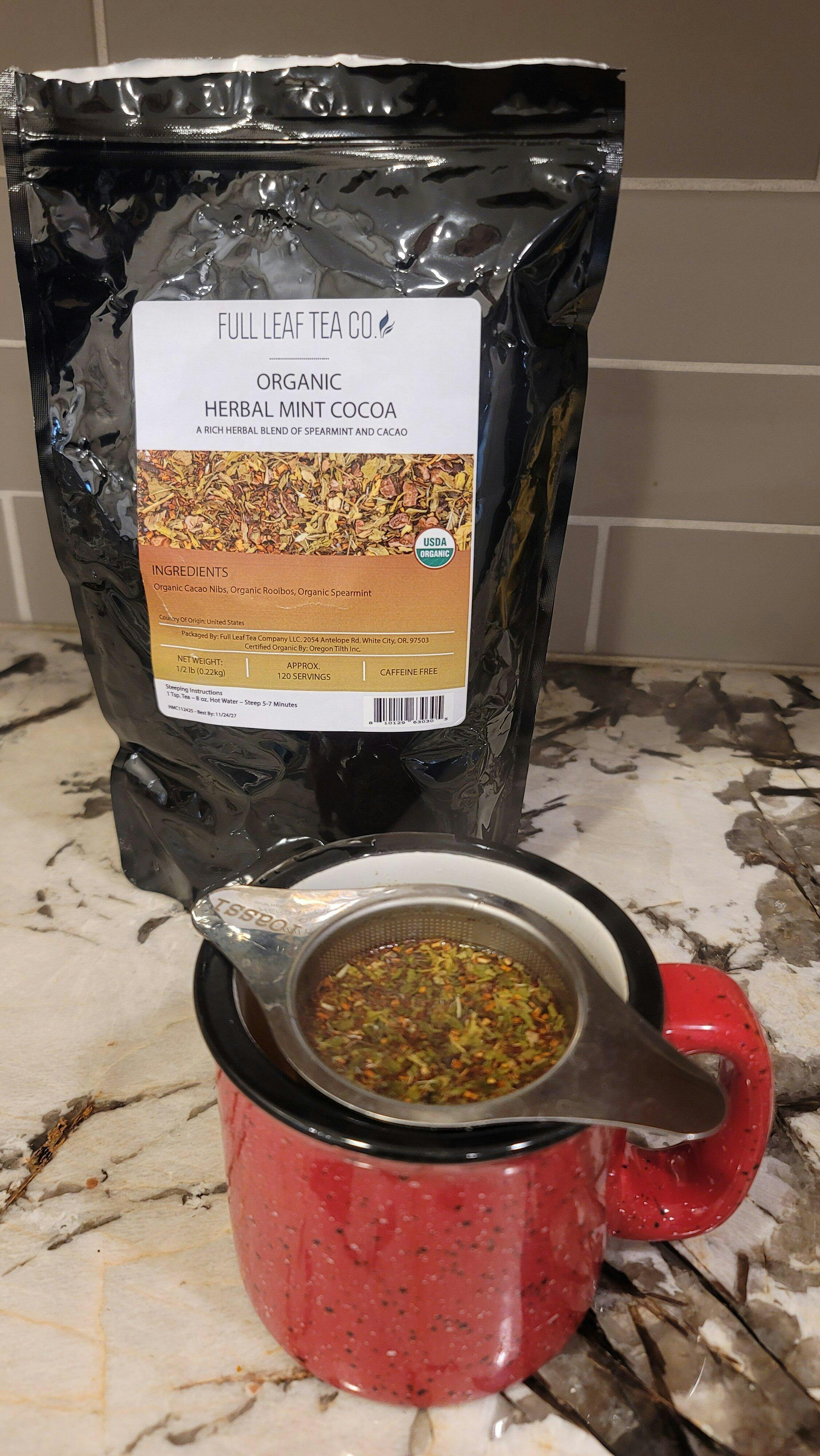 Organic Herbal Mint Cocoa – Full Leaf Tea Company