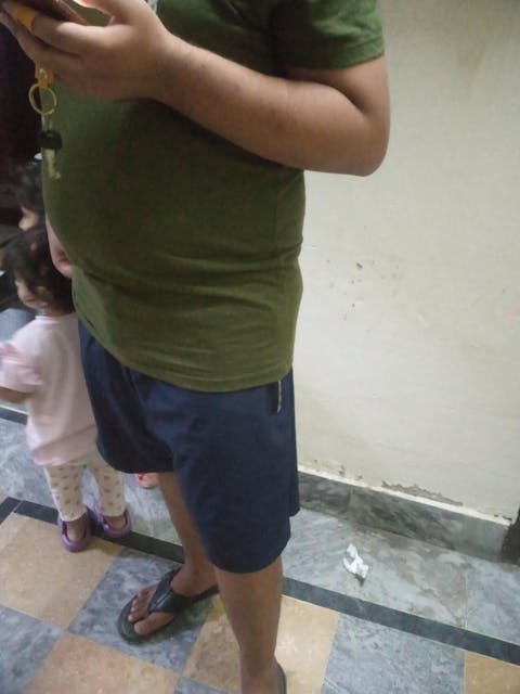 Navy Blue Short Polyester Shorts for Running Or Gym With Zip Pockets